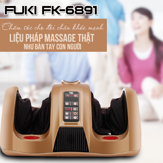 Máy Massage Chân Nhật Bản Fuki FK-6891 (Vàng Gold)